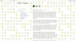Desktop Screenshot of marie.clapper.com